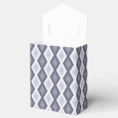 Shades of blue grey diamond pattern フェイバーボックス (オープン)
