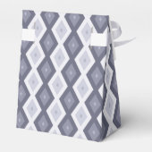 Shades of blue grey diamond pattern フェイバーボックス (裏面サイド)