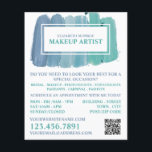Shades Of Blue, Make Up Artist 広告's チラシ<br><div class="desc">Shades Of Blue、メイクアップアーティスト広告ズフライヤーby The Business Card Store.</div>