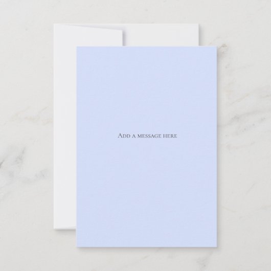 Shades of Blue, Save the Date, Wedding Invitation 招待状 (裏面)