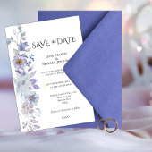 Shades of Blue, Save the Date, Wedding Invitation 招待状