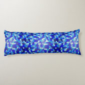 Shades of Blue Stained Glass by Shirley Taylor ボディピロー (裏面)