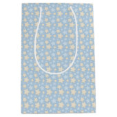 SHADES OF BLUE & TAN男の赤ちゃん ミディアムペーパーバッグ (正面)