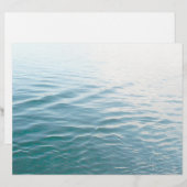 Shades of Blue Water抽象芸術自然撮影 (正面/裏面)