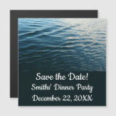 Shades of Blue Water抽象芸術自然撮影 (正面/裏面)