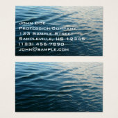 Shades of Blue Water抽象芸術自然撮影 (正面&裏面)