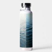 Shades of Blue Water抽象芸術自然撮影 ウォーターボトル (右面)