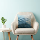Shades of Blue Water抽象芸術自然撮影 クッション (椅子)