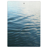 Shades of Blue Water抽象芸術自然撮影 クリップボード (裏面)