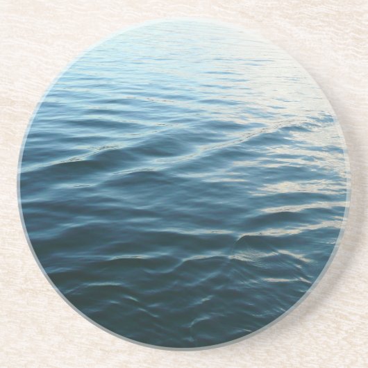 Shades of Blue Water抽象芸術自然撮影 コースター (正面)
