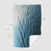 Shades of Blue Water抽象芸術自然撮影 ゴルフタオル (インサイチュ)