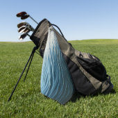 Shades of Blue Water抽象芸術自然撮影 ゴルフタオル (グリーン)