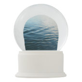 Shades of Blue Water抽象芸術自然撮影 スノーグローブ (裏面)