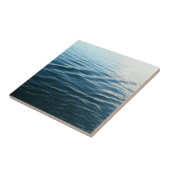 Shades of Blue Water抽象芸術自然撮影 タイル (側面)