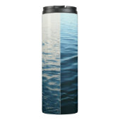 Shades of Blue Water抽象芸術自然撮影 タンブラー (裏面)