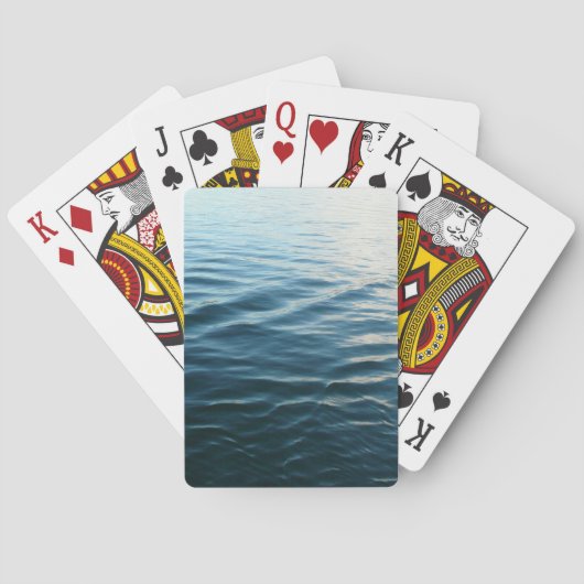 Shades of Blue Water抽象芸術自然撮影 トランプ (裏面)