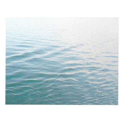 Shades of Blue Water抽象芸術自然撮影 ノートパッド (正面)