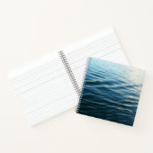 Shades of Blue Water抽象芸術自然撮影 ノートブック (内部)