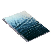 Shades of Blue Water抽象芸術自然撮影 ノートブック (右側)