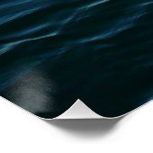 Shades of Blue Water抽象芸術自然撮影 ポスター (コーナー)