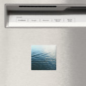 Shades of Blue Water抽象芸術自然撮影 マグネット (インサイチュ (食洗機))