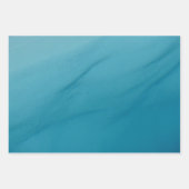Shades of Blue Water抽象芸術自然撮影 ラッピングペーパーシート (正面3)