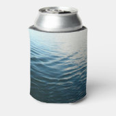 Shades of Blue Water抽象芸術自然撮影 缶クーラー (缶裏面)