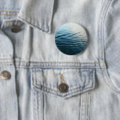 Shades of Blue Water抽象芸術自然撮影 缶バッジ (インサイチュ)