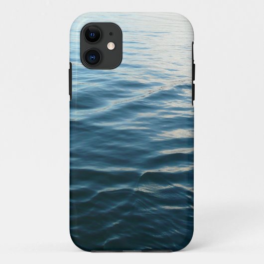 Shades of Blue Water抽象芸術自然撮影 Case-Mate iPhoneケース (裏面)