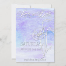 SHADES OF BLUES WATER COLOR POPPIES日付を保存