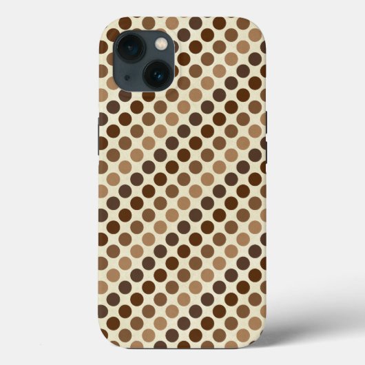 Shades of Brown水玉模様ズバイシャーリーテイラー Case-Mate iPhoneケース (裏面)