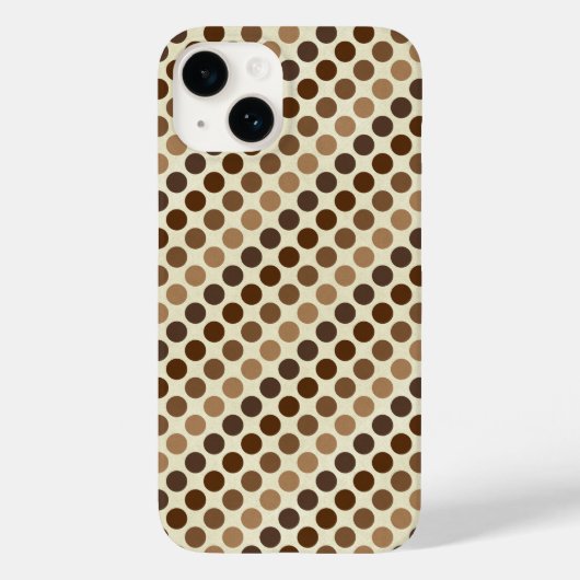 Shades of Brown水玉模様ズバイシャーリーテイラー Case-Mate iPhoneケース (裏面)