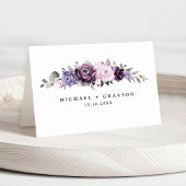 Shades of Dusty Purple開花フローラゲスト名 テーブルナンバー