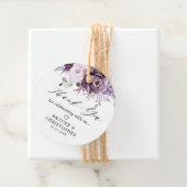 Shades of Dusty Purple開花ムーディフローラ結婚ズ フェイバータグ (インサイチュ)