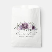 Shades of Dusty Purple開花ムーディフローラ結婚ズ フェイバーバッグ (正面)