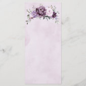 Shades of Dusty Purple開花ムーディフローラ結婚ズ メニュー (裏面)