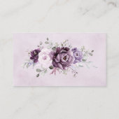 Shades of Dusty Purple開花ムーディ結婚ーズWebサイト エンクロージャーカード (裏面)