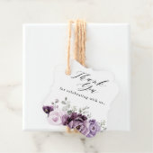 Shades of Dusty Purple開花結婚ズサンキュー フェイバータグ (インサイチュ)