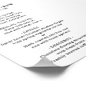 Shades of Dusty Purple Wedding Menu Digital Format ポスター (角)