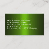 Shades of Greenプロフェッショナル名刺 名刺 (裏面)