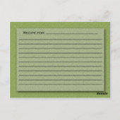 Shades of Greenレシピカード ポストカード (裏面)