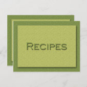 Shades of Greenレシピカード ポストカード (正面/裏面)