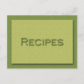 Shades of Greenレシピカード ポストカード (正面)