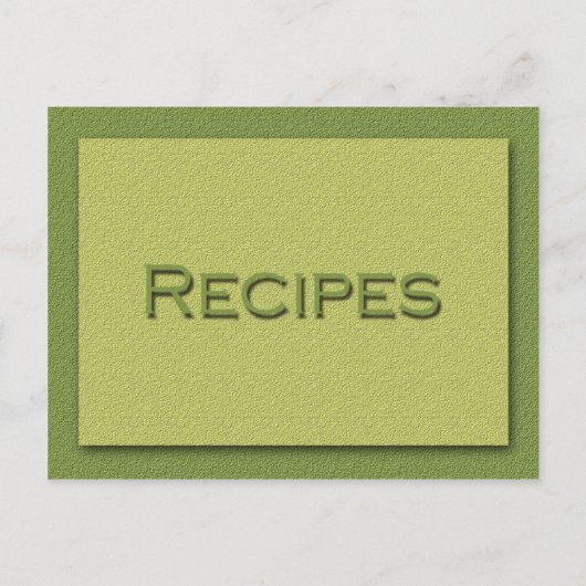 Shades of Greenレシピカード ポストカード (正面)