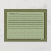 Shades of Greenレシピカード ポストカード (裏面)