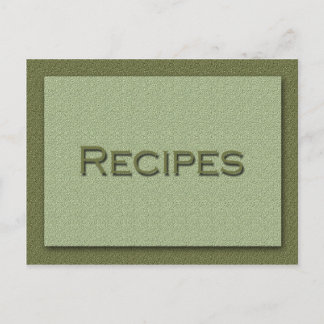 Shades of Greenレシピカード ポストカード