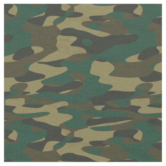 Shades of Green Camo ファブリック (クローズアップ)