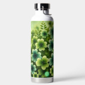 SHADES OF GREEN IRISH CELTIC SHAMROCKS ウォーターボトル (左面)