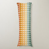 SHADES OF GREEN & ORANGE水玉模様 ボディピロー (正面縦)