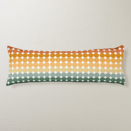 SHADES OF GREEN & ORANGE水玉模様 ボディピロー